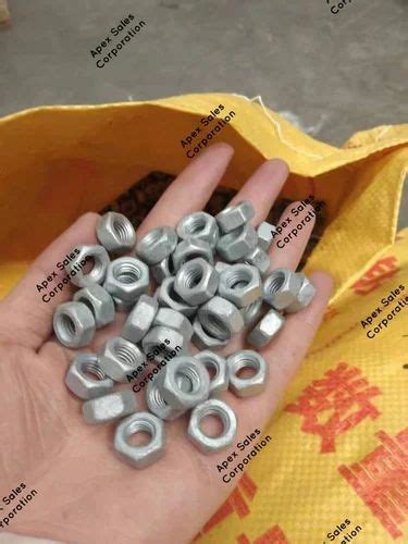 Stainless Steel SS Hex Nut Size M16 To M125 Packaging Type Packet