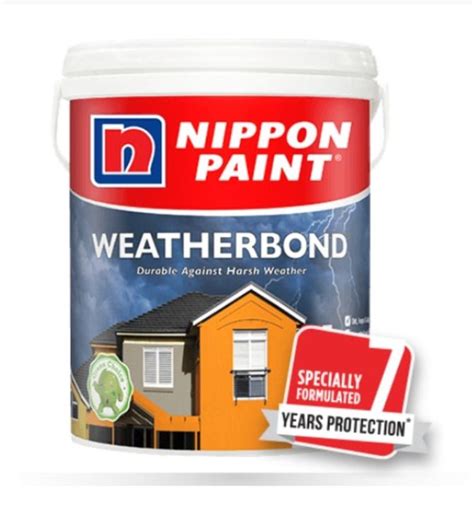 Nippon Paint Weatherbond Exterior Wall Paint Cat Dinding Luar Lazada