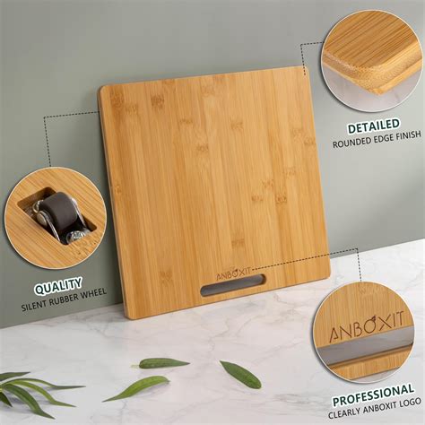 Snapklik Anboxit Bamboo Appliance Slider Sliding Tray For Coffee