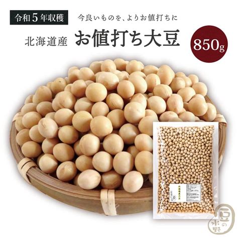 お値打ち 大豆 850グラム 令和5年収穫 北海道産 【送料無料】とよまさり大豆26上 1 59 900g豆の水野 通販