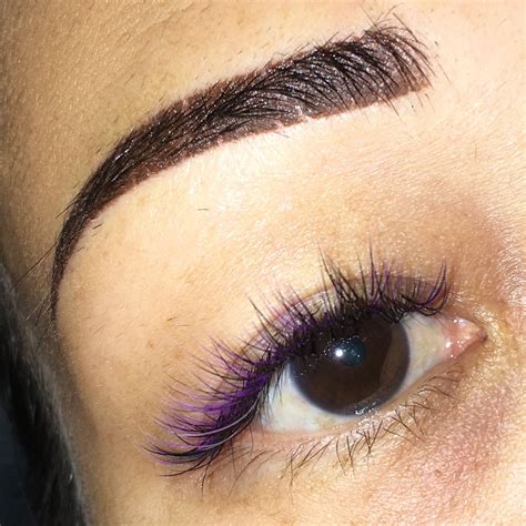 Purple Eyelash Extensions Purple Eyelash Extensions Eyelash Extensions Purple Eyelashes