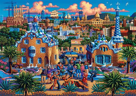 Buffalo Games Eric Dowdle Bsl Barcelona Piece Jigsaw Puzzle