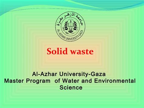 Solid waste - Environmental Health