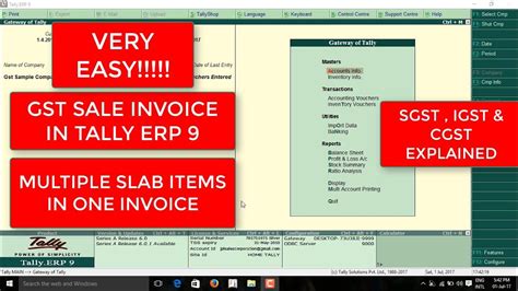 HOW TO CREATE GST SALES INVOICE IN TALLY ERP9 AND HOW TO CREATE