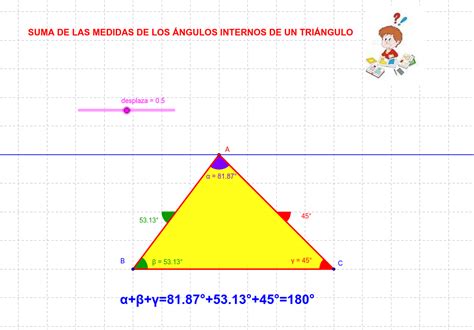 Suma De Los Angulos Interiores De Un Triangulo Geogebra