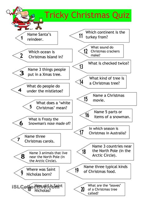 Funny Christmas Trivia Questions And Answers Trivia Tricky E