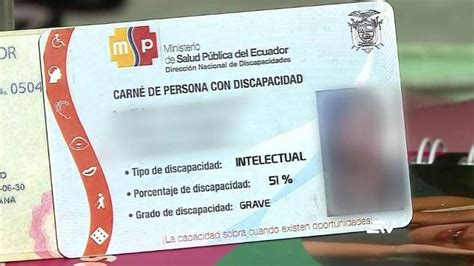 Vigencia del carné de discapacidad se amplía en Ecuador hasta el 31 de