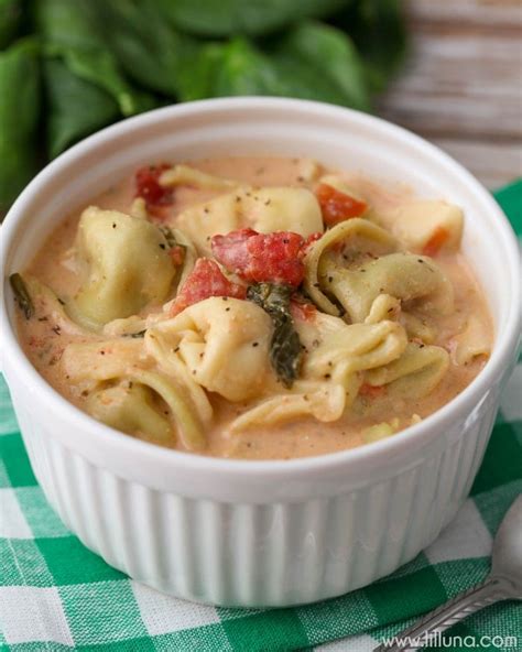 Crock Pot Tortellini Spinach Soup Lil Luna