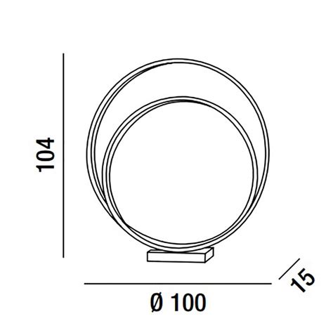 Lampada Tavolo Terra Moderna Perenz Ritmo B Lc Led W Lm