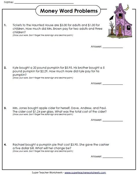 Halloween Worksheets 5th Grade Kidsworksheetfun