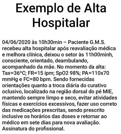 Exemplo De Transferência Hospitalar Externa BRAINCP