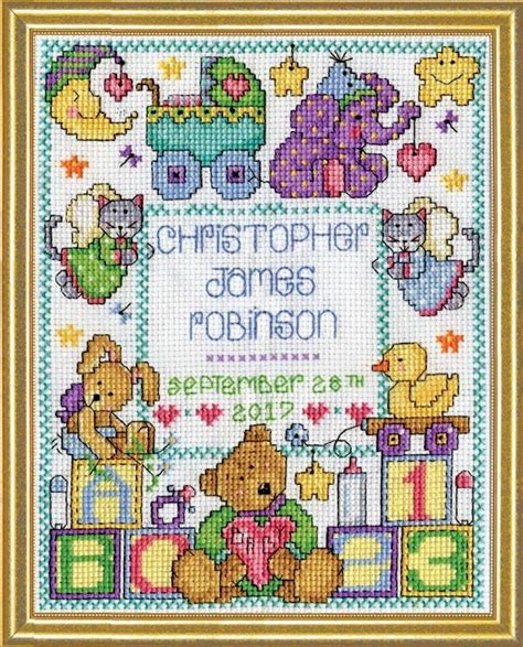 Design Works Baby Sampler Baby Cross Stitch Kits Cross Stitch