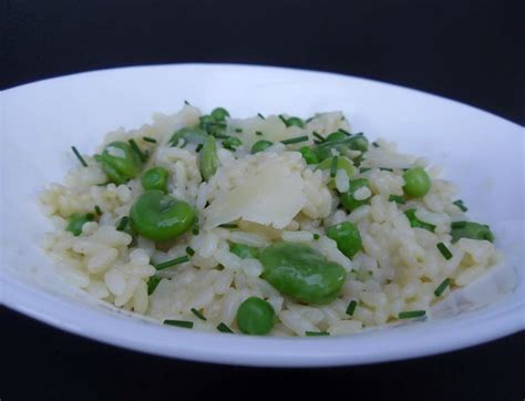 Risotto Aux F Ves Et Petits Pois La Recette