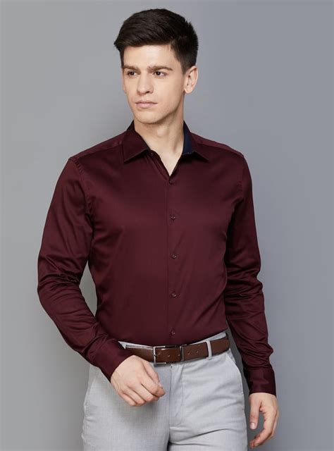 Buy Code Men Solid Slim Fit Formal Shirt From Code At Just Inr 1699 0