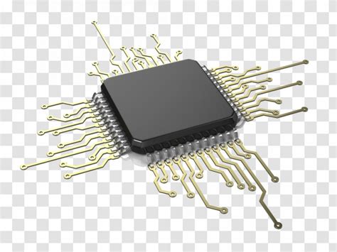 Integrated Circuits Chips Central Processing Unit Stock Photography