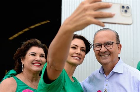 Jorginho Mello Recebe Michelle Bolsonaro Para Agenda Mulheres Em SC