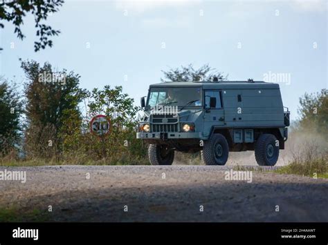 A British Army Steyr Daimler Puch BAE Systems Pinzgauer High Mobility