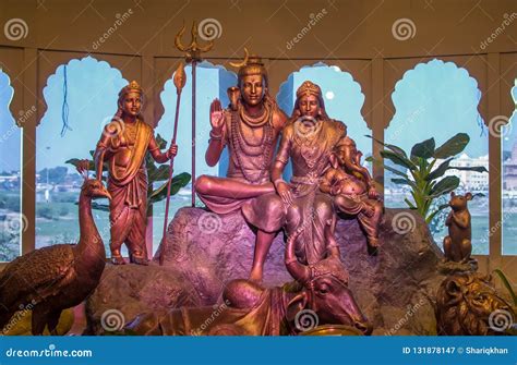 Lord Shiva Family Sculptures Stock Image | CartoonDealer.com #131878147