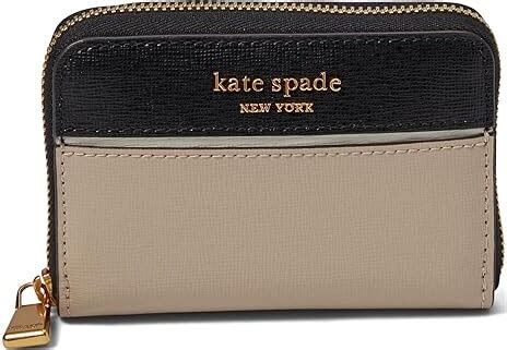 Kate Spade Morgan Color Blocked Saffiano Leather Zip Card Case