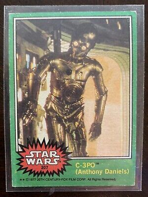 Original Corrected Vintage Topps Star Wars C Po Card Ebay