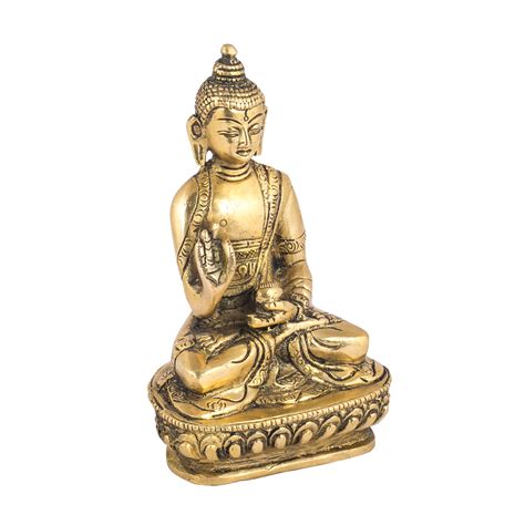 Brass Blessing Buddha Statue Ragaarts