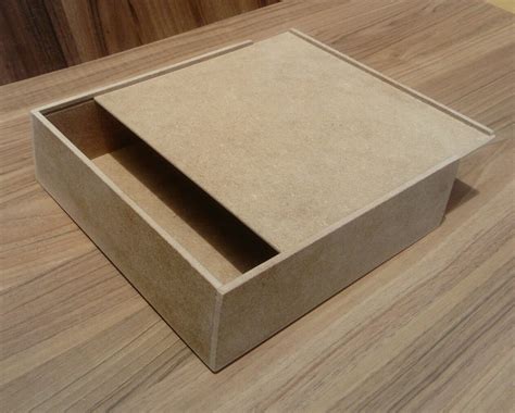 Caja De Madera Mdf Tapa Corrediza X X Cm Mercadolibre