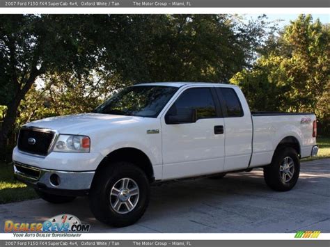 2007 Ford F150 Fx4 Supercab 4x4 Oxford White Tan Photo 2