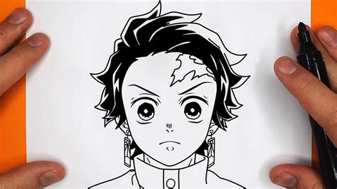 COMO DIBUJAR A TANJIRO KAMADO Demon Slayer Kimetsu No Yaiba Paso A