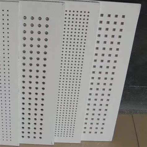 Perforated Acoustic Gypsum Tile Acoustic Perforated Gypsum Boards Plaster Board China