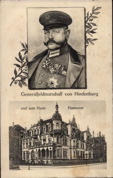 Ansichtskarte Postkarte Generalfeldmarschall Paul Von Hindenburg