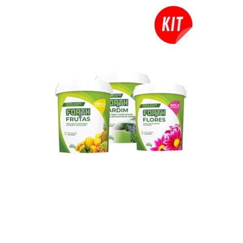 Kit Adubo Fertilizante Forth Jardim Flores Frutas G Shopee Brasil