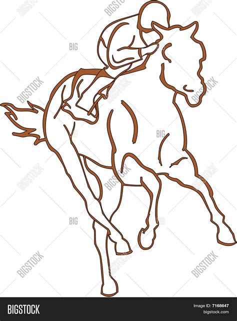 Horse Racing Vector Vector & Photo (Free Trial) | Bigstock