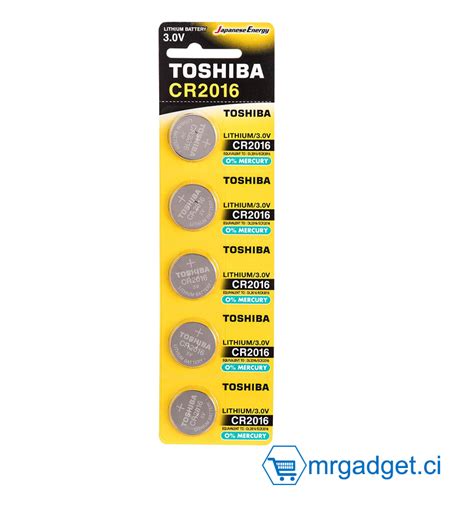 Toshiba Cr Pile Bouton Au Lithium V Lot De Piles