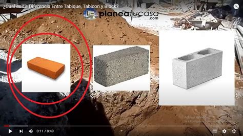 ¿cual Es La Diferencia Entre Tabique Tabicon Y Block Youtube