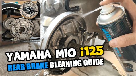 Yamaha Mio I Rear Brake Cleaning Diy Guide Paano Linisin Ang Rear