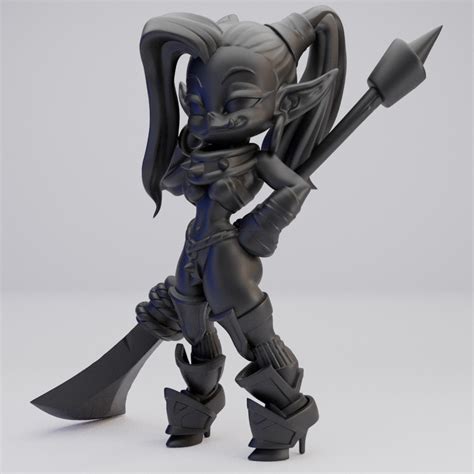 Hot Goblin ドクシーオーク ミニチュア ホットゴブリン 女オーク 戦士 TRPG