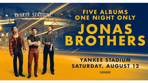 Jonas Brothers Announce One Night Show At Yankee Stadium