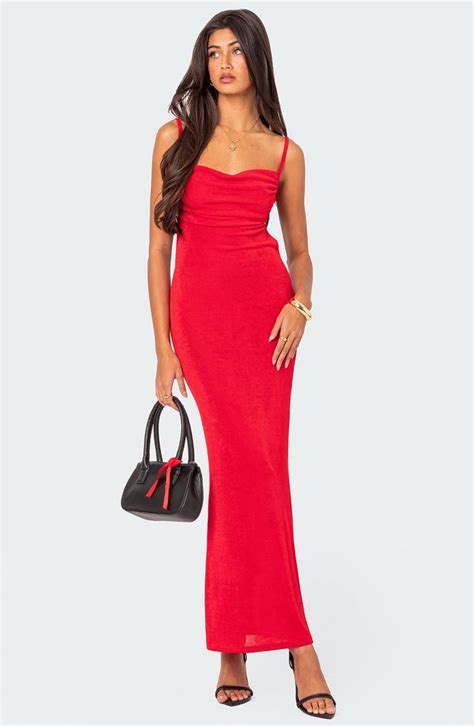 Edikted Clea Open Back Maxi Dress Nordstrom