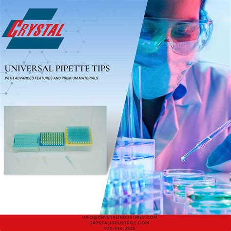 Universal Pipette Tips Now Available - Crystal Technology & Industries