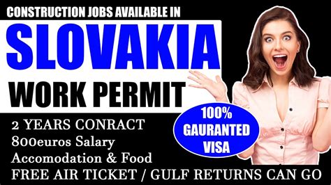 Slovakia Work Permit Visa 2023 Slovakia Work Visa For Indians In