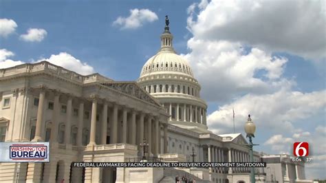 Federal Lawmakers Facing Deadline To Prevent Government Shutdown