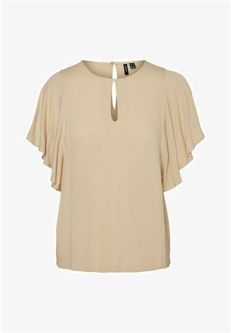 Vero Moda Curve Bluse Irish Cream Beige Zalando De