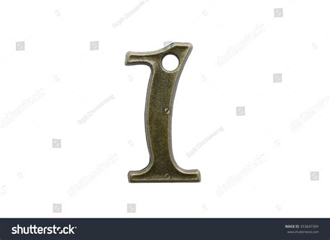 Number One Old Iron Number Isolated Stock Photo 353647304 Shutterstock