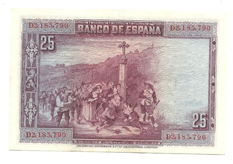 Spanien Pesetas Banknote Serie D Ef Ma Shops