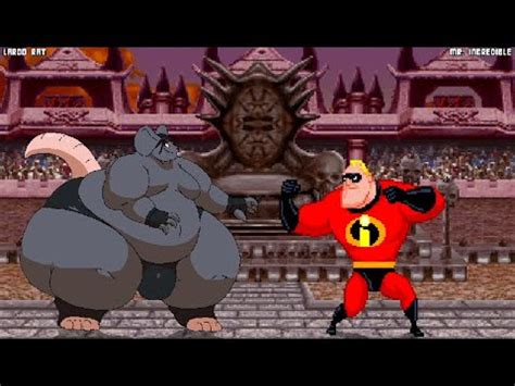 MUGEN Battle 485 Lardo Rat Vs Mr Incredible YouTube