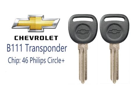 Chevrolet Impala B Pt Transponder Chip Key Circle