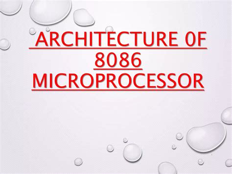 8086 Microprocessor Ppt