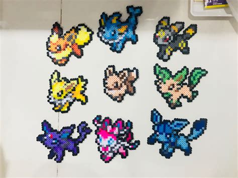 Perler Pokemon Eevee Evolutions Pokemon Bead Pokemon Perler Beads