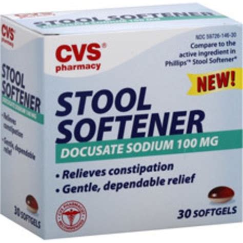 CVS Health Stool Softener 100 Mg Softgels 30 Each Instacart