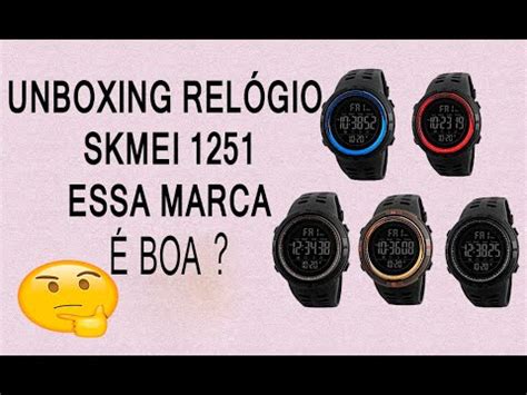 RELÓGIO SKMEI 1251 unboxing A marca é boa YouTube